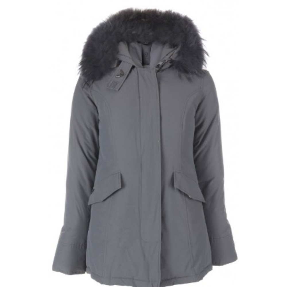 thee Snel brand Airforce 2 pocket basic parka Donkergrijs - Blue Line Zeewolde