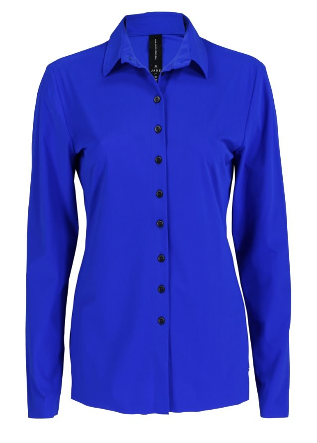 Geruïneerd Supermarkt Op tijd Jane Lushka Blouse royal blue Blauw - Blue Line Zeewolde